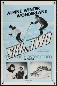 8t800 SKI FOR TWO 1sh 1960s Harry Foster skiing sports documentary in an alpine winter wonderland!
