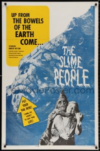 8t803 SLIME PEOPLE 1sh 1963 wild cheesy wacky monster image, learn the secret to save your life!