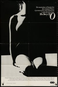 8t836 STORY OF O 1sh 1976 Histoire d'O, Corinne Clery, Udo Kier, x-rated, sexy silhouette image!