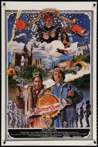 8t838 STRANGE BREW 1sh 1983 art of hosers Rick Moranis & Dave Thomas with beer by John Solie!