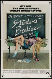 8t846 STUDENT BODIES 1sh 1981 sex kills, gruesome Morgan Kane high school horror art!