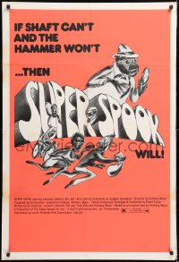 8t853 SUPER SPOOK 1sh 1974 blaxploitation, if Shaft can't and The Hammer won't then Jackson will!
