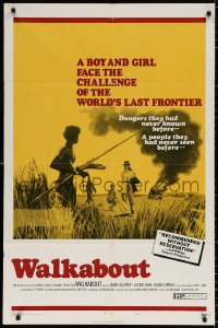 8t955 WALKABOUT style B 1sh 1971 Nicolas Roeg Australian Outback classic, the last frontier!