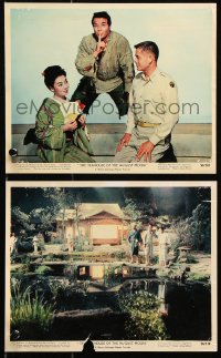 8w190 TEAHOUSE OF THE AUGUST MOON 2 color 8x10 stills 1956 Asian Marlon Brando, Ford & Kyo!