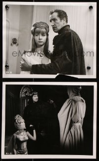 8w977 MASQUE OF THE RED DEATH 2 English 8x10 stills 1964 Vincent Price, Roger Corman, horror!