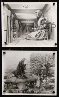 8w743 ALICE'S ADVENTURES IN WONDERLAND 6 8x10 stills 1974 cool images of characters!