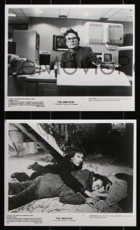 8w564 AMATEUR 9 8x10 stills 1982 John Savage, Christopher Plummer, professional assassins!