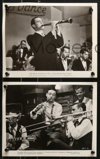 8w570 BENNY GOODMAN STORY 9 8x10 stills 1956 Steve Allen as Goodman playing with big bands!