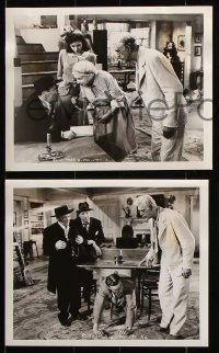 8w857 BOOGIE MAN WILL GET YOU 4 8x10 stills 1942 great images of Peter Lorre & Boris Karloff!