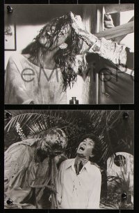 8w849 ZOMBIE 5 8x10 English stills 1980 Lucio Fulci, gory images of zombies terrorizing people, NYC!