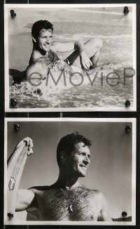 8w403 HUGH O'BRIAN 14 8x10 stills 1960s great images of mostly on vacation, one with sailfish!