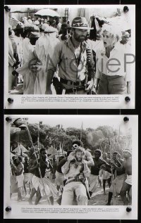 8w588 KING SOLOMON'S MINES 9 8x10 stills 1986 Richard Chamberlain & Sharon Stone in Africa!