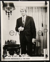 8w929 MISSION IMPOSSIBLE VS THE MOB 3 8x10 stills 1969 all great images of Mr. Phelps Peter Graves!
