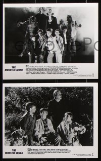 8w544 MONSTER SQUAD 10 8x10 stills 1987 Dracula, Frankenstein, Wolfman & classic horror monsters!