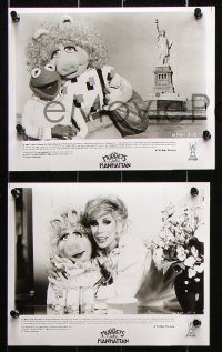 8w434 MUPPETS TAKE MANHATTAN 13 8x10 stills 1984 Jim Henson & Frank Oz, Miss Piggy & Kermit!
