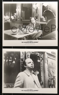 8w597 MY DINNER WITH ANDRE 9 8x10 stills 1981 Wallace Shawn, Andre Gregory, Louis Malle directed!