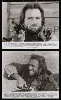 8w549 OUTLAW JOSEY WALES 10 7.5x9.25 stills 1976 western cowboy Clint Eastwood w/ Chief Dan George!