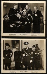 8w884 PASSPORT TO DESTINY 4 8x10 stills 1944 Elsa Lanchester & Lenore Aubert in Nazi World War II!