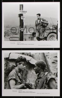 8w466 PLATOON 12 8x10 stills 1986 Oliver Stone candid, Tom Berenger, Willem Dafoe, Vietnam War!