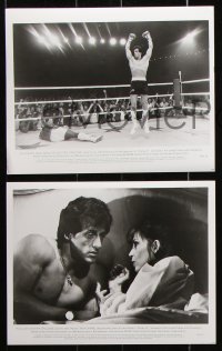 8w408 ROCKY III 14 8x10 stills 1982 Sylvester Stallone, Carl Weathers, Mr. T, Talia Shire, boxing!