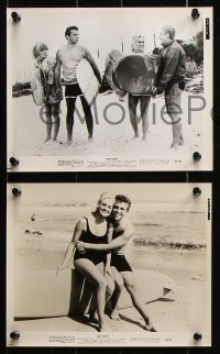 8w843 SURF PARTY 5 8x10 stills 1964 Bobby Vinton, Patricia Morrow, partying/fighting teens!