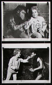 8w241 TROG 28 8x10 stills 1970 images of Joan Crawford, Michael Gough and wacky troglodyte!