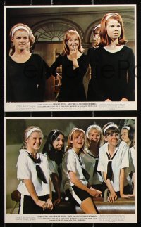 8w132 TROUBLE WITH ANGELS 6 color 8x10 stills 1966 Catholic schoolgirl Hayley Mills, Rosalind Russell!