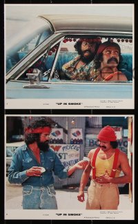 8w176 UP IN SMOKE 3 8x10 mini LCs 1978 Cheech & Chong marijuana drug classic, great images!