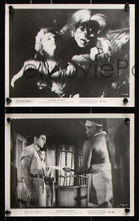8w847 VOODOO WOMAN 5 8x10 stills 1957 Tom Conway, sexy blonde, cool AIP horror images!