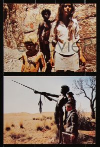 8w095 WALKABOUT 8 color 8x10 stills 1971 Guptill leads Jenny Agutter & Luc Roeg in the Outback!