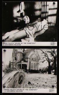 8w878 HOUSE BY THE CEMETERY 4 English 8x10 stills 1984 Fulci's Quella villa accanto al cimitero!