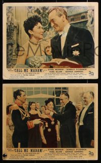 8w138 CALL ME MADAM 5 color English FOH LCs 1953 O'Connor & Vera-Ellen sing Irving Berlin songs!