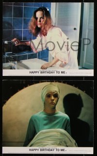8w156 HAPPY BIRTHDAY TO ME 4 color English FOH LCs 1981 Melissa Sue Anderson, Glenn Ford, horror!