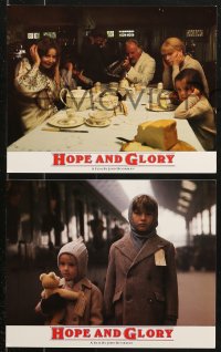8w020 HOPE & GLORY 10 color English FOH LCs 1987 Boorman's memories of England during World War II!