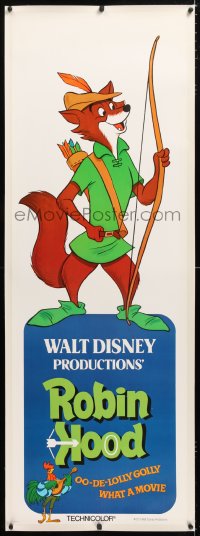 8x013 ROBIN HOOD set of 4 linen door panels 1973 Disney cartoon, portraits of all main characters!