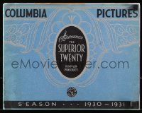 8z023 COLUMBIA PICTURES 1930-31 campaign book 1930 Frank Capra's Dirigible, Barbara Stanwyck, rare!