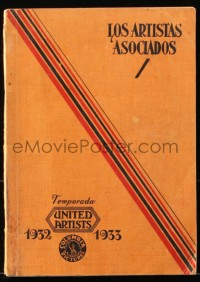 8z038 UNITED ARTISTS 1932-33 Spanish campaign book 1932 City Lights, Walt Disney, ultra rare!