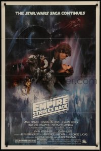 8z162 EMPIRE STRIKES BACK NSS style 1sh 1980 classic Gone With The Wind style art by Roger Kastel!