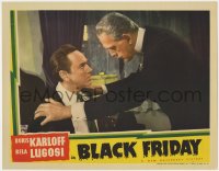 8z186 BLACK FRIDAY LC 1940 mad scientist Boris Karloff turns Stanley Ridges into a Jekyll & Hyde!
