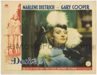8z194 DESIRE LC 1936 best portrait of jewel thief Marlene Dietrich holding pearl necklace, rare!