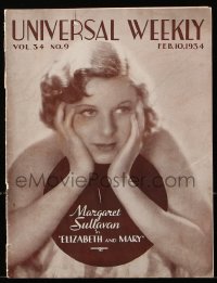 8z066 UNIVERSAL WEEKLY exhibitor magazine February 10, 1934 Oswald cartoon, Invisible Man & more!