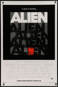 9a051 ALIEN teaser 1sh 1979 Ridley Scott classic, a word of warning, rare & very different image!