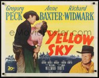 9a026 YELLOW SKY 1/2sh 1948 Gregory Peck, Anne Baxter, Richard Widmark, directed by William Wellman