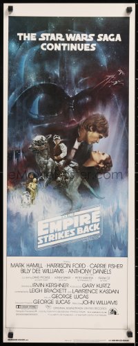 9a035 EMPIRE STRIKES BACK int'l insert 1980 best Gone with the Wind style art by Roger Kastel!