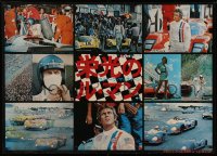 9a128 LE MANS Japanese 29x41 1971 different montage of race car driver Steve McQueen, ultra rare!