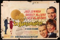 9b226 APARTMENT Belgian 1960 Billy Wilder, Jack Lemmon, Shirley MacLaine, key-in-lock art!