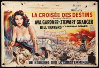 9b234 BHOWANI JUNCTION Belgian 1955 sexy Eurasian beauty Ava Gardner in a flaming love story!