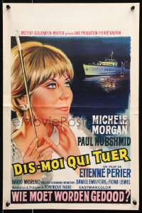 9b320 TELL ME WHOM TO KILL Belgian 1965 deadly sexy French Michele Morgan, Dis-moi qui tuer!