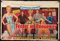 9b323 THERE'S NO BUSINESS LIKE SHOW BUSINESS Belgian 1955 art of sexy Marilyn Monroe & cast!