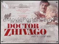 9b194 DOCTOR ZHIVAGO British quad R2015 Omar Sharif, Julie Christie, David Lean epic, different!